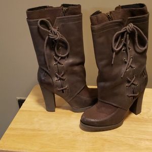 Luxury Rebel Brown Heeled boot